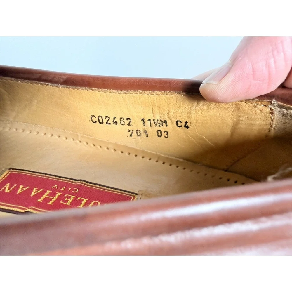 Cole Haan Kiltie Tassel Moccasin Loafer Men's 11.5 M Brown Leather Casual Preppy